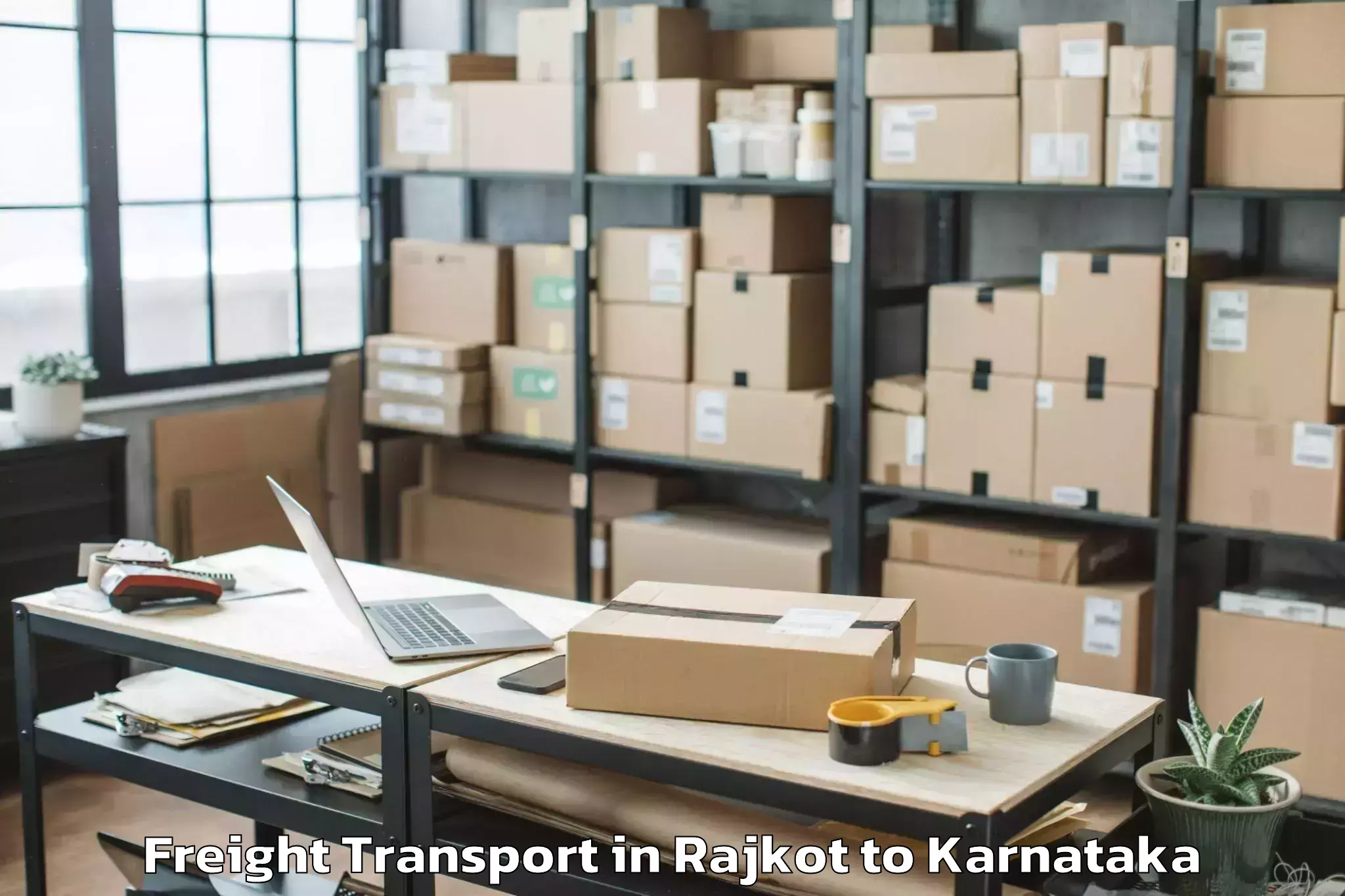 Leading Rajkot to Kanjarakatte Freight Transport Provider